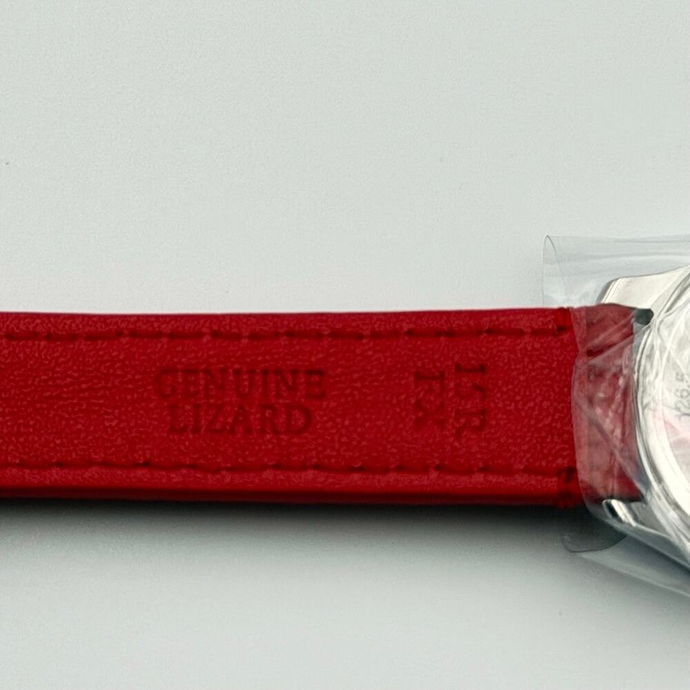 Gucci G-Timeless YA1265017 Diamond Salmon Dial Red Leather Bee Watch NEW Box - Picture 5 of 8